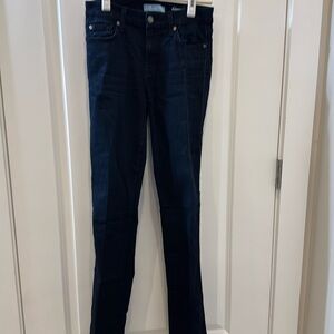 7 For All Mankind “Kimmie” Straight Leg Size 27 Dark Blue Jeans